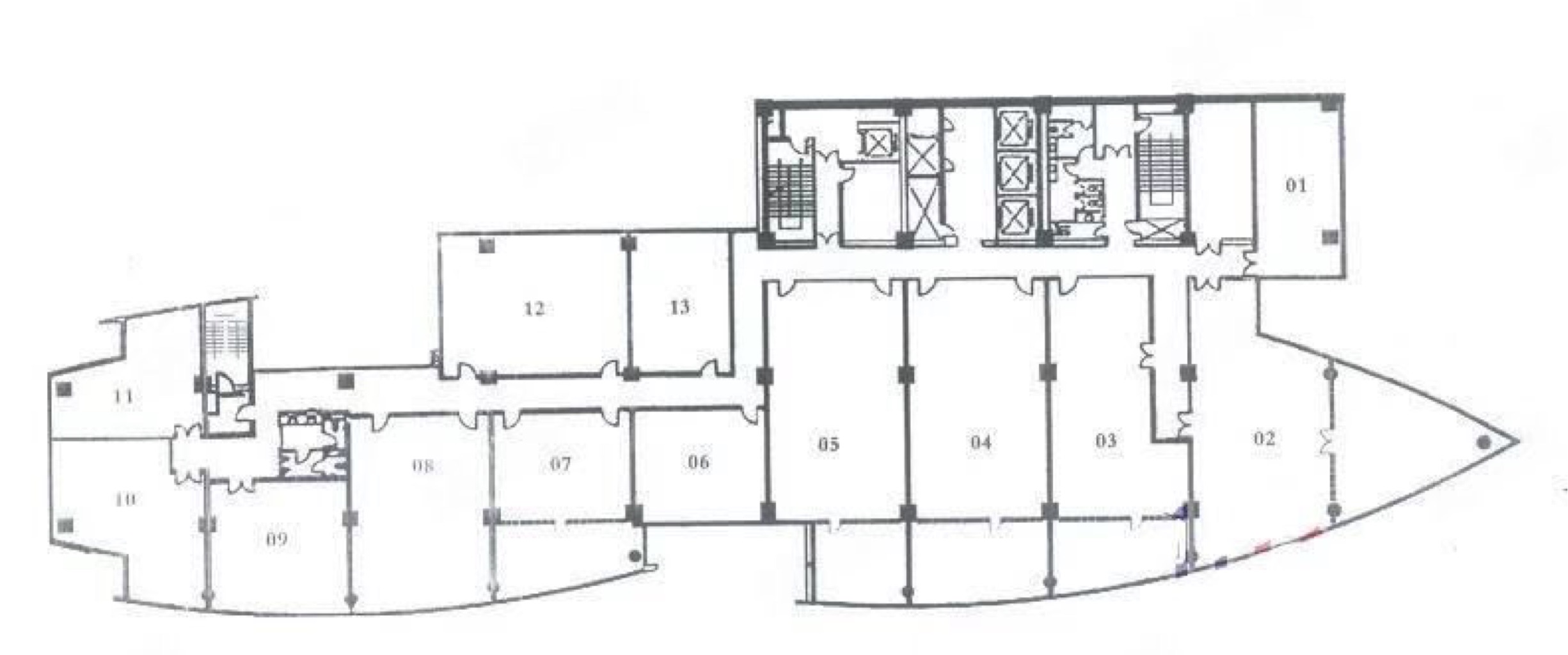 不夜城上海现代交通商务大厦97平米写字楼出租