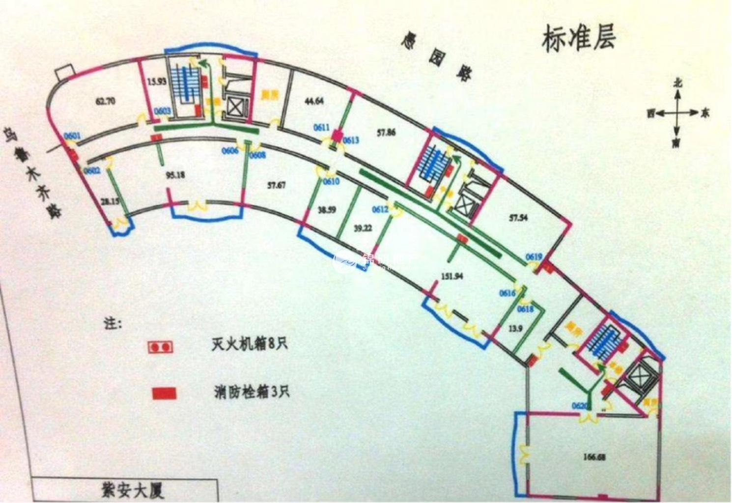 静安寺紫安大厦71平米写字楼出租