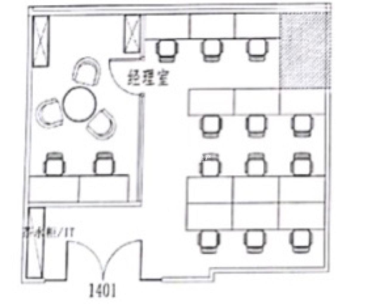 中山公园兆丰广场91平米写字楼出租