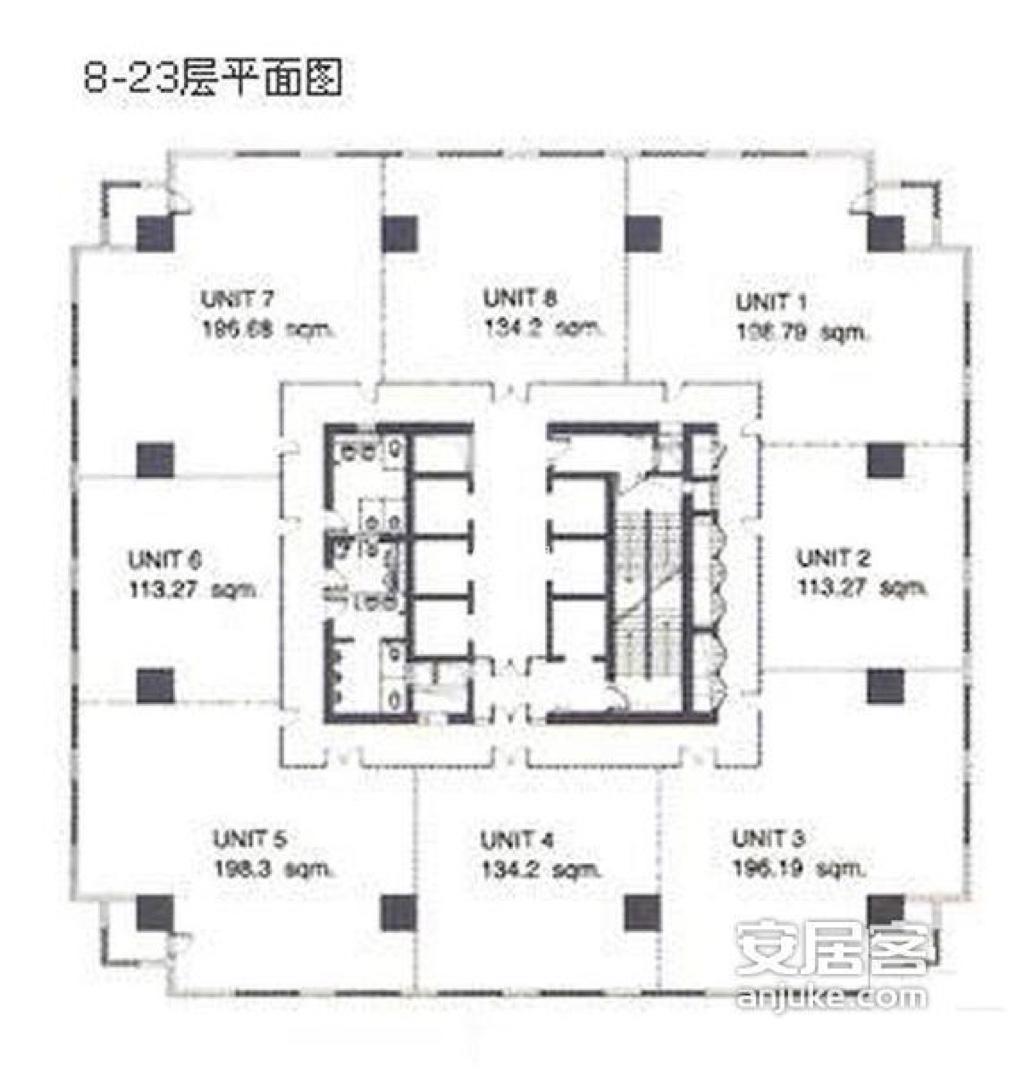 南京西路东方投资大厦1267平米写字楼出租