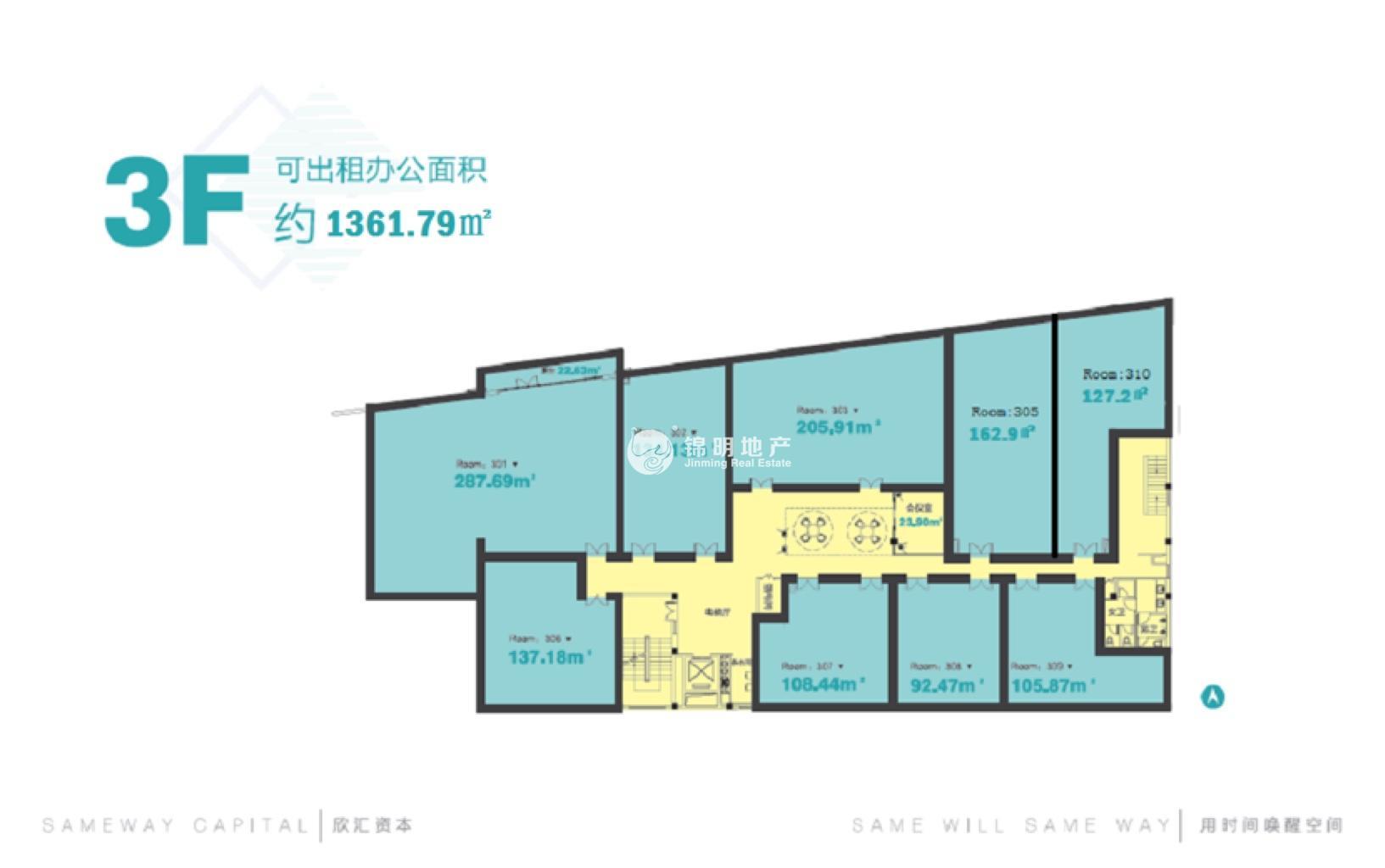 不夜城盛醒SAWEWAK创意园127平米写字楼出租