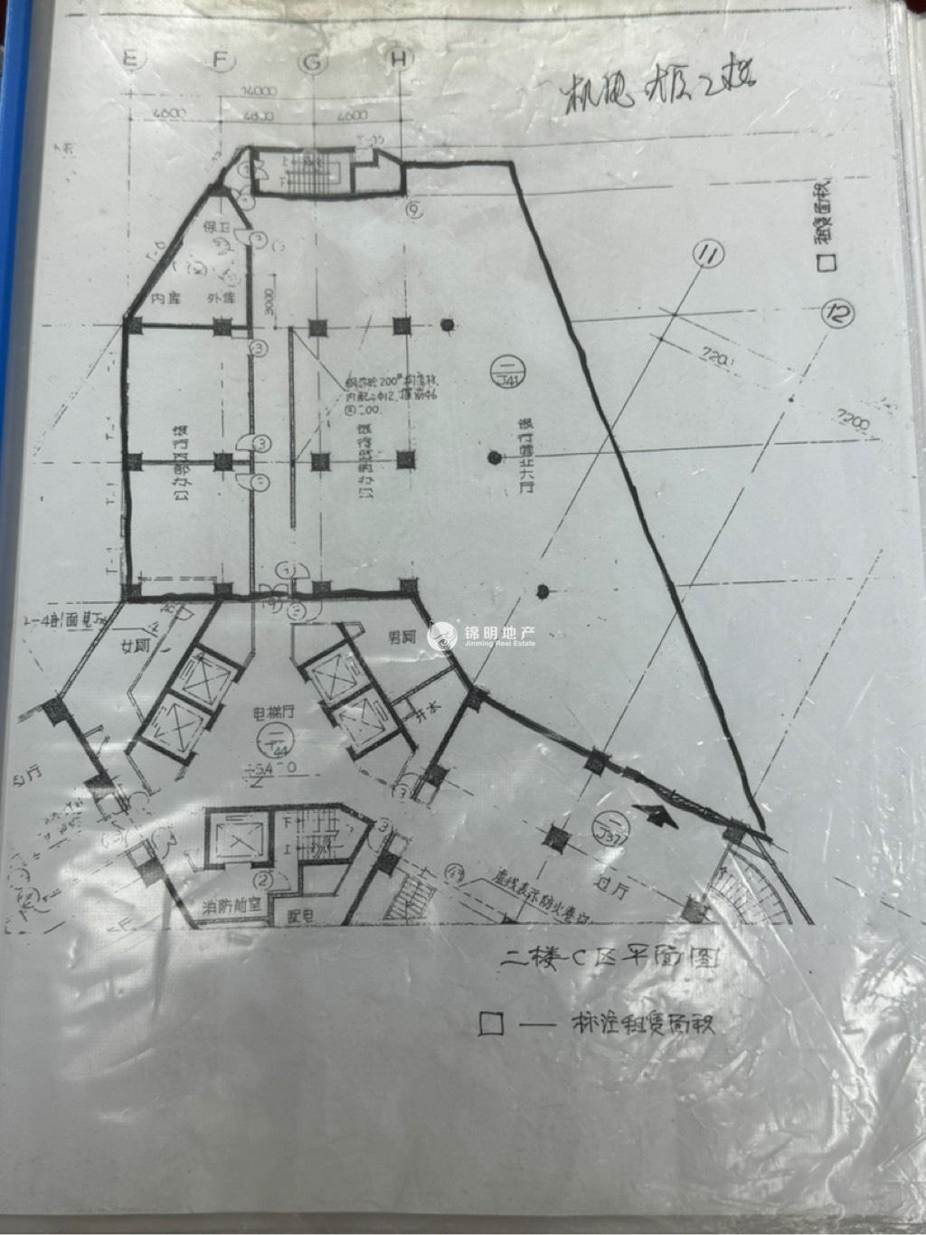 不夜城机电大厦110平米写字楼出租