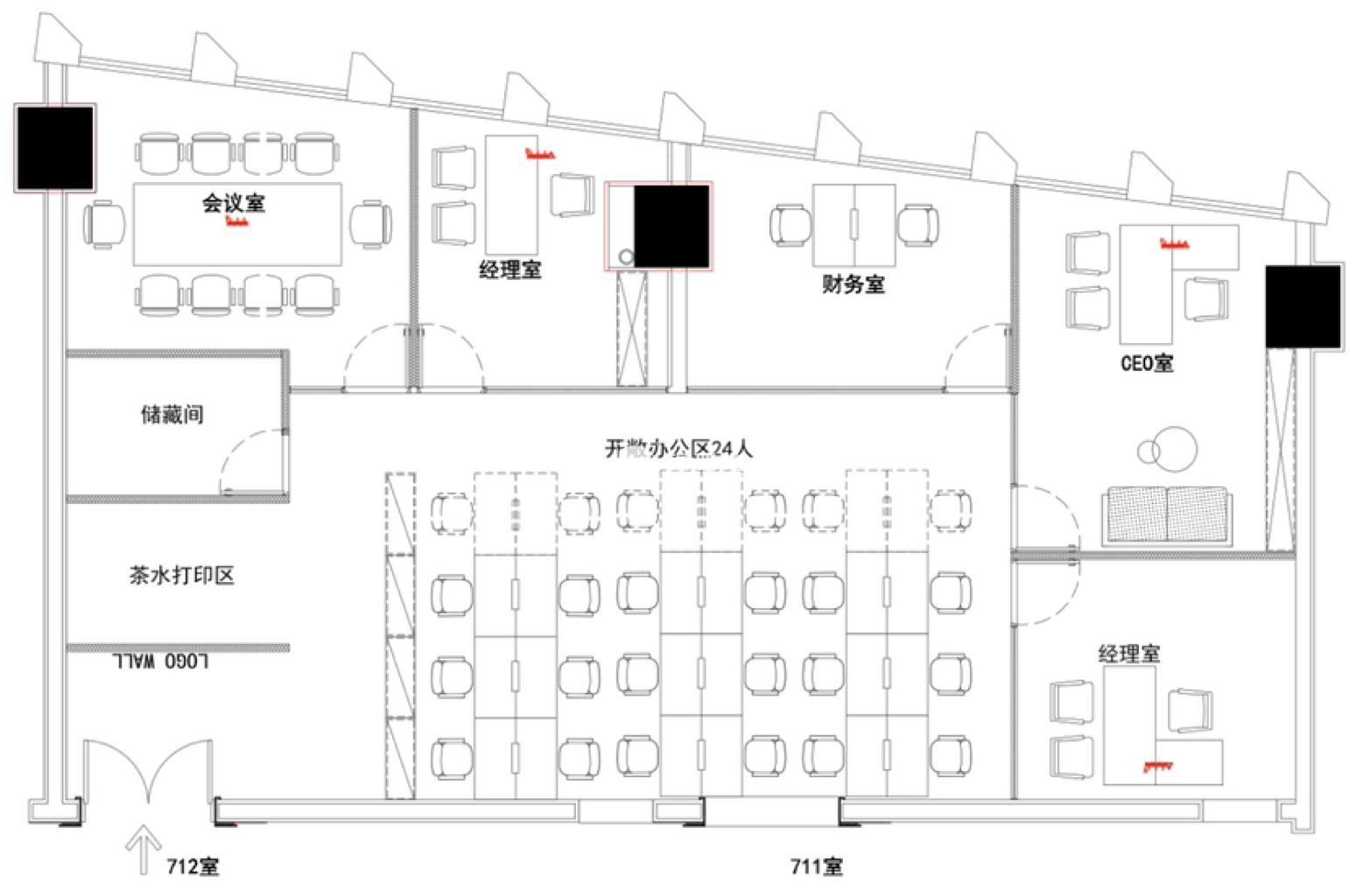 龙华绿地汇中心342平米写字楼出租