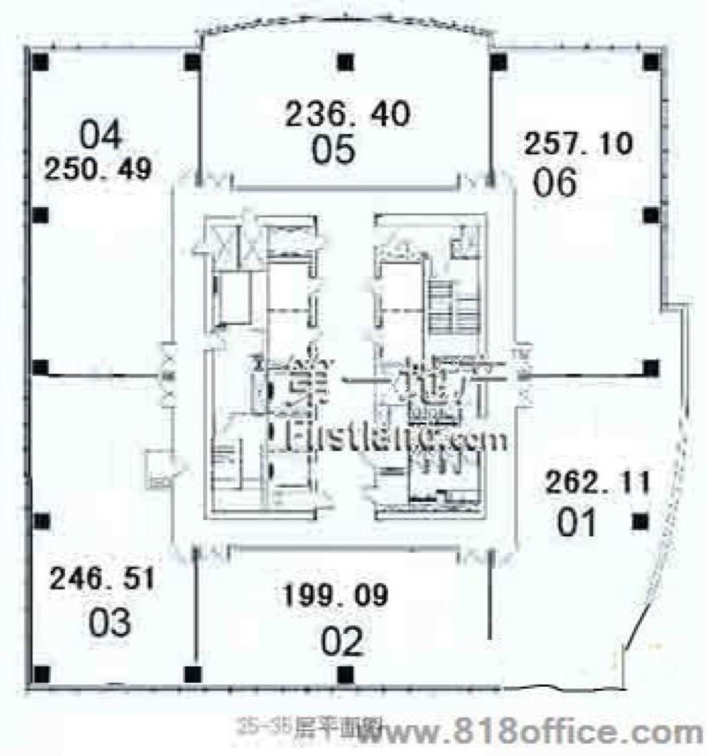 南京西路中创大厦600平米写字楼出租