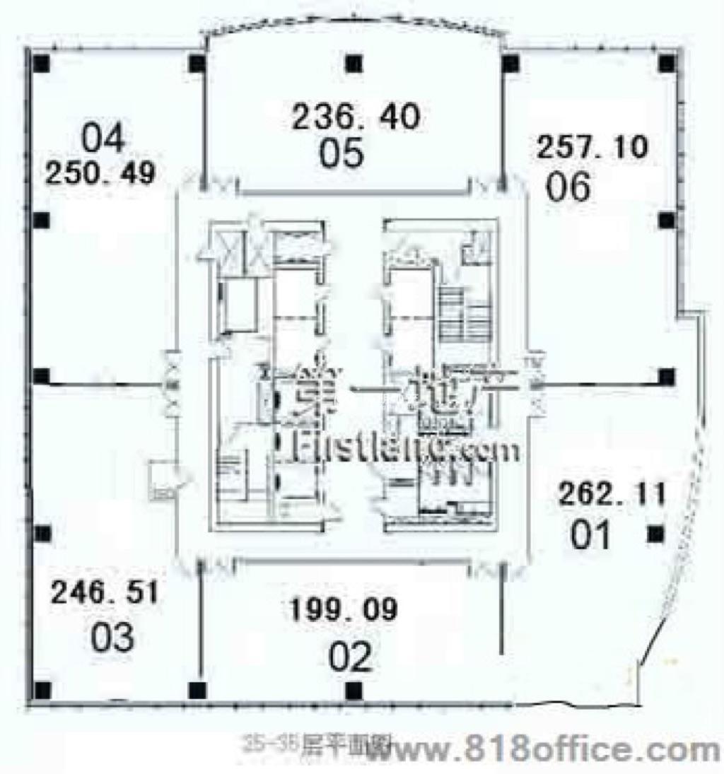 南京西路中欣大厦500平米写字楼出租