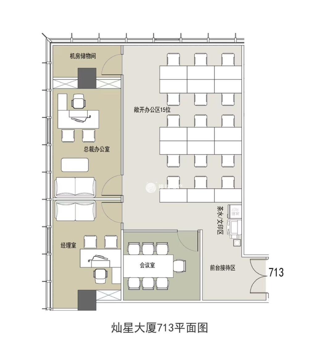 徐汇滨江灿星大厦218平米写字楼出租