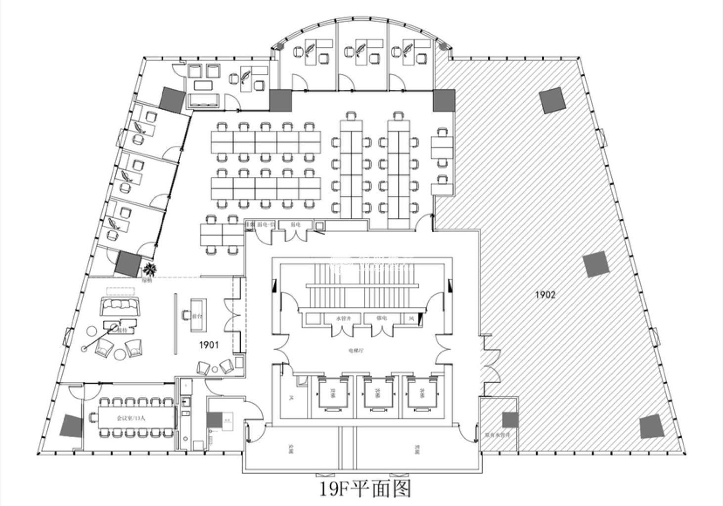 静安寺SOHO东海广场1150平米写字楼出租