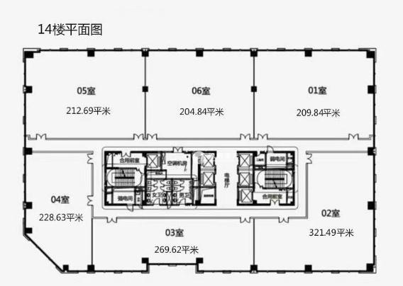 真如天汇广场949平米写字楼出租