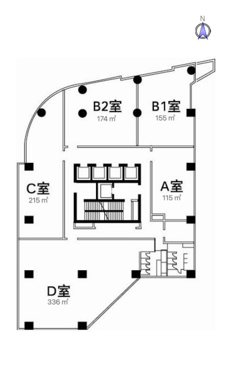 中山公园龙峰大厦155平米写字楼出租