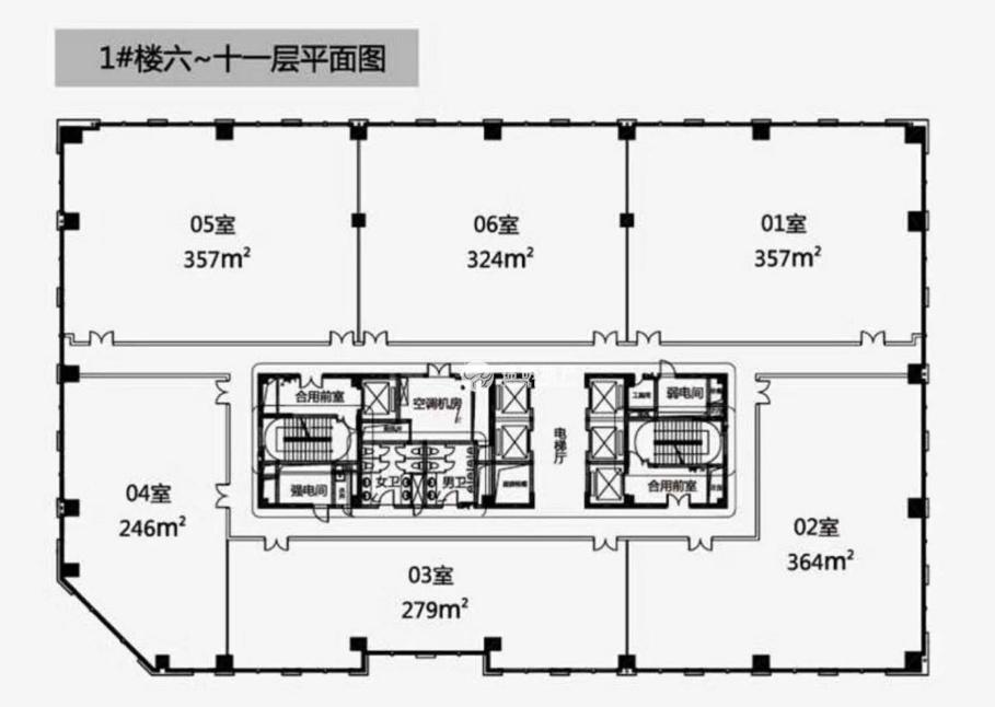 真如天汇广场279平米写字楼出租