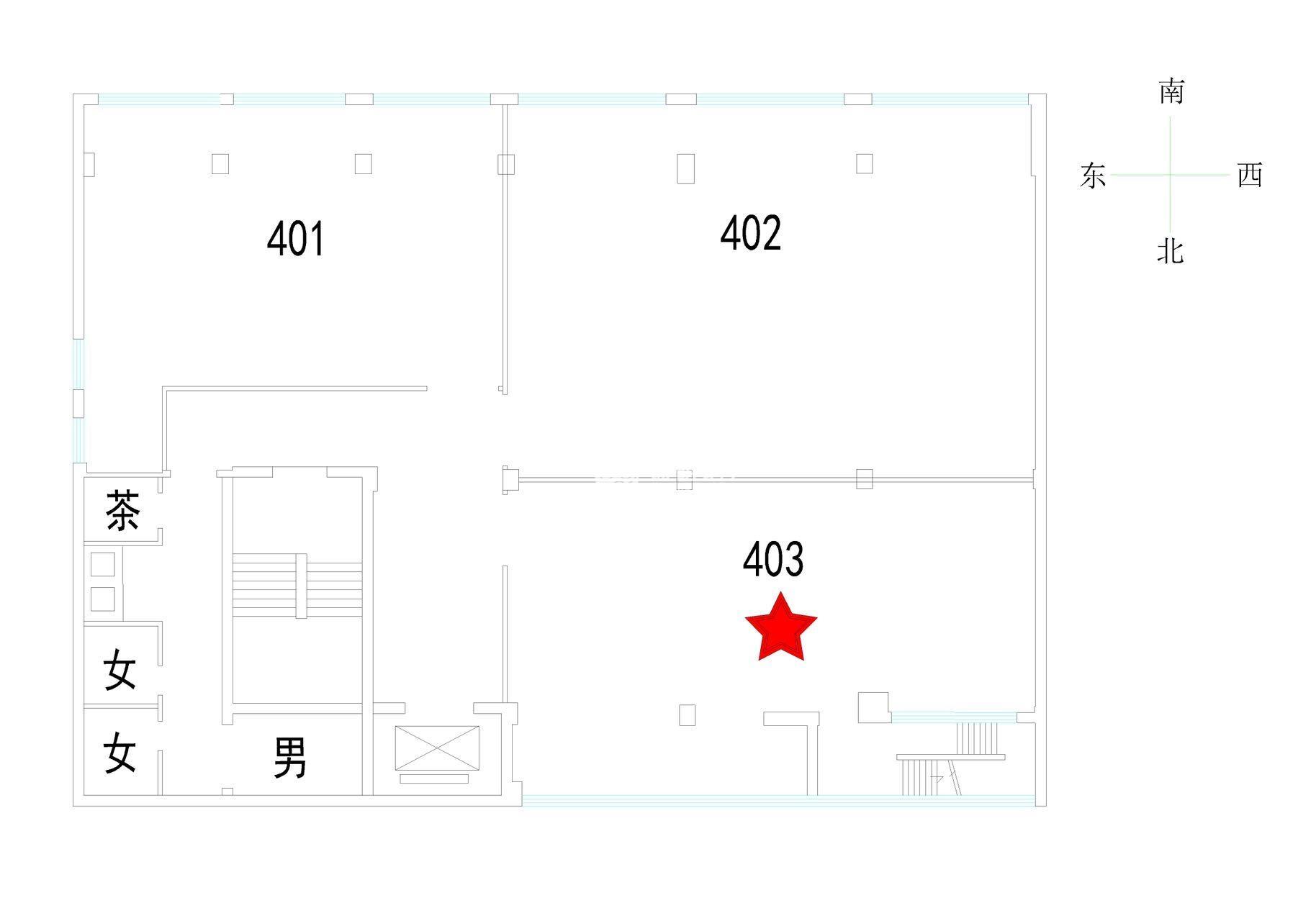 中山公园东朔商务中心（昭化路）342平米写字楼出租