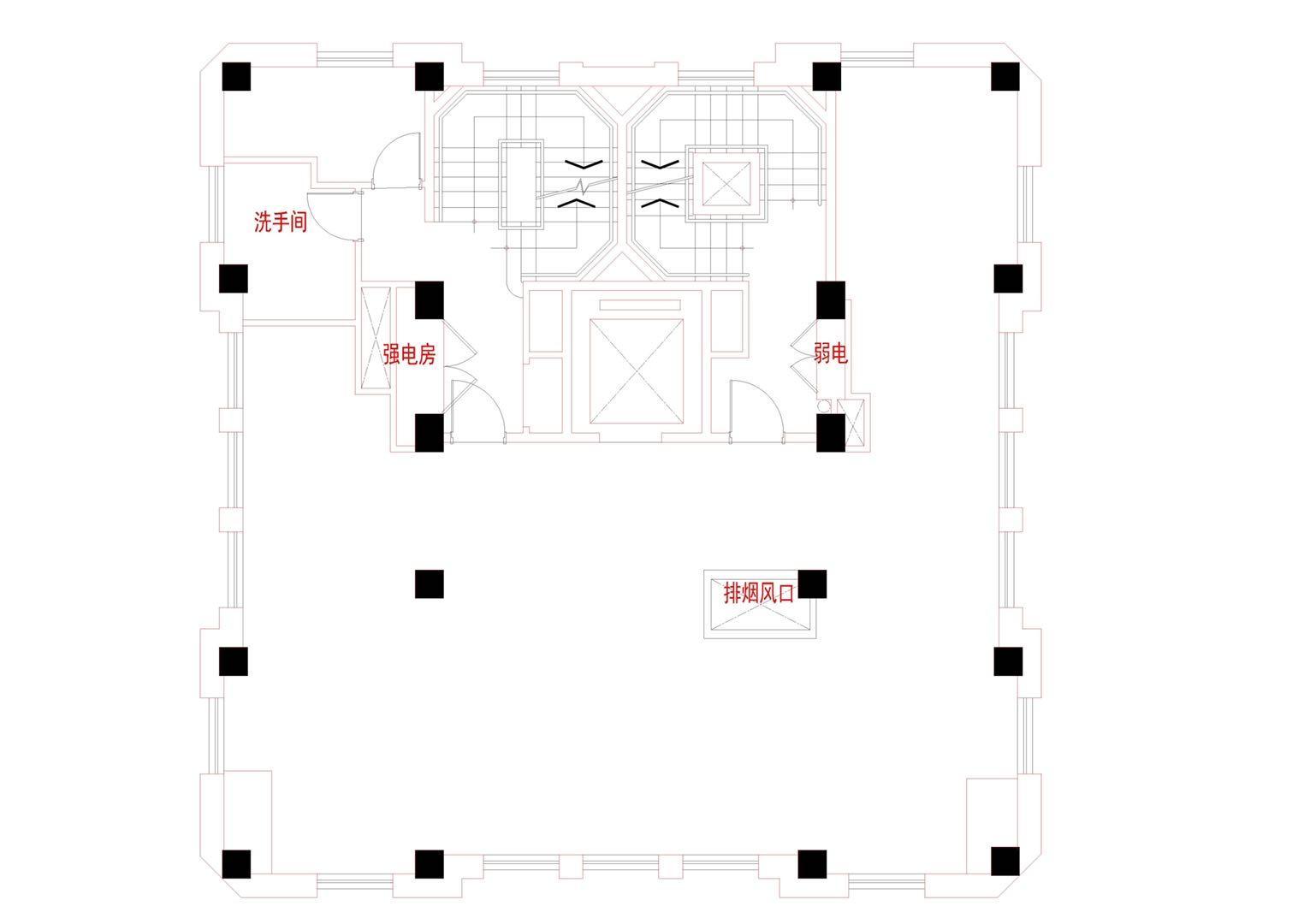 人民广场建设大厦158平米写字楼出租