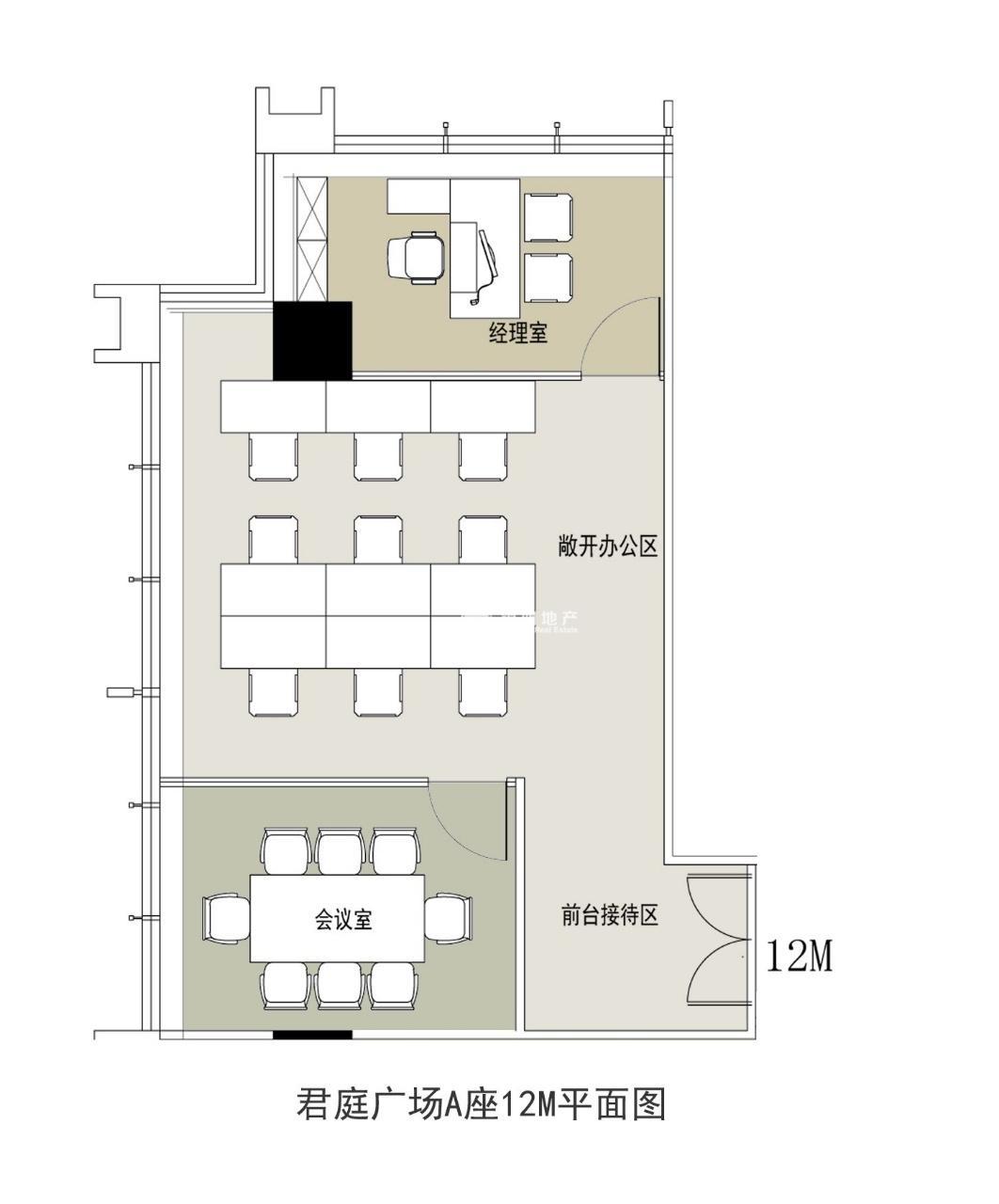 五角场君庭广场128平米写字楼出租