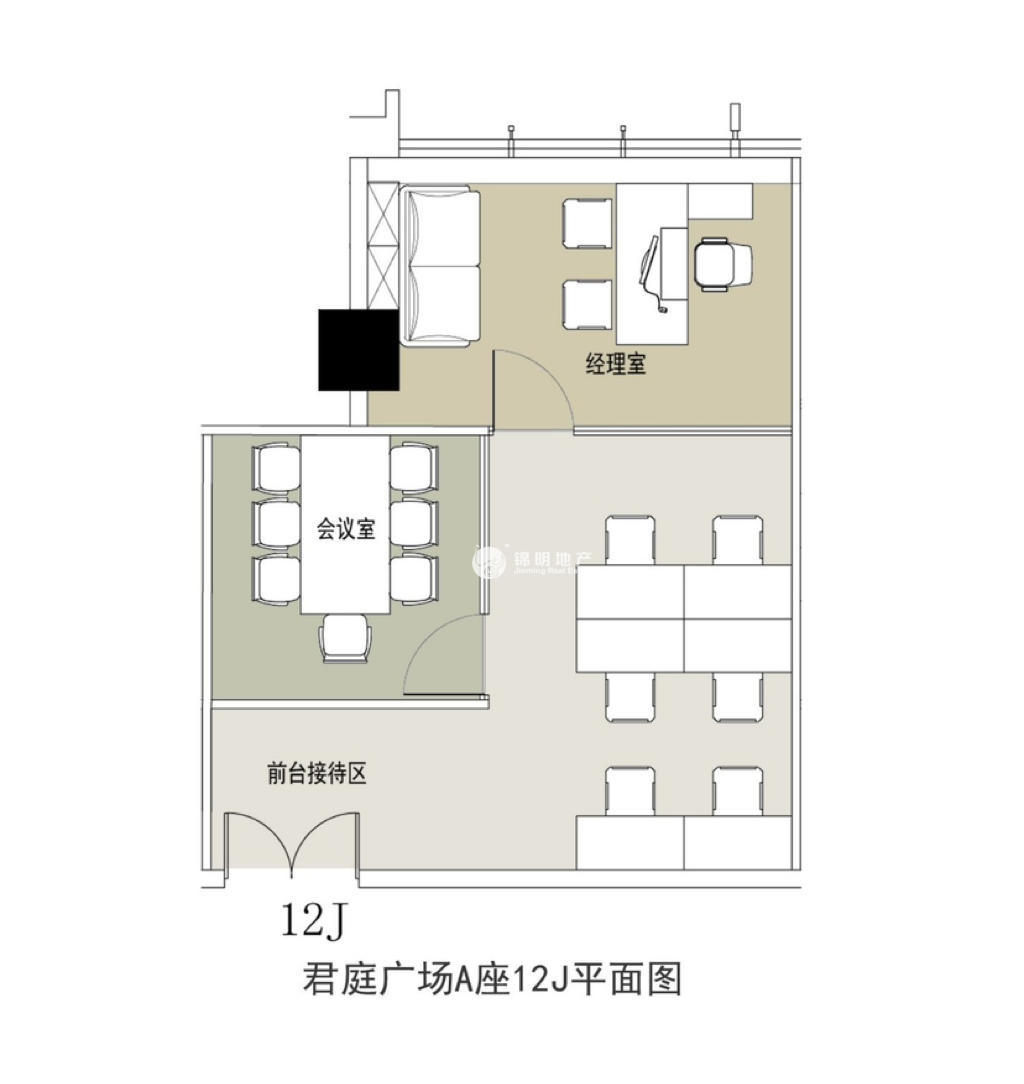 五角场君庭广场106平米写字楼出租