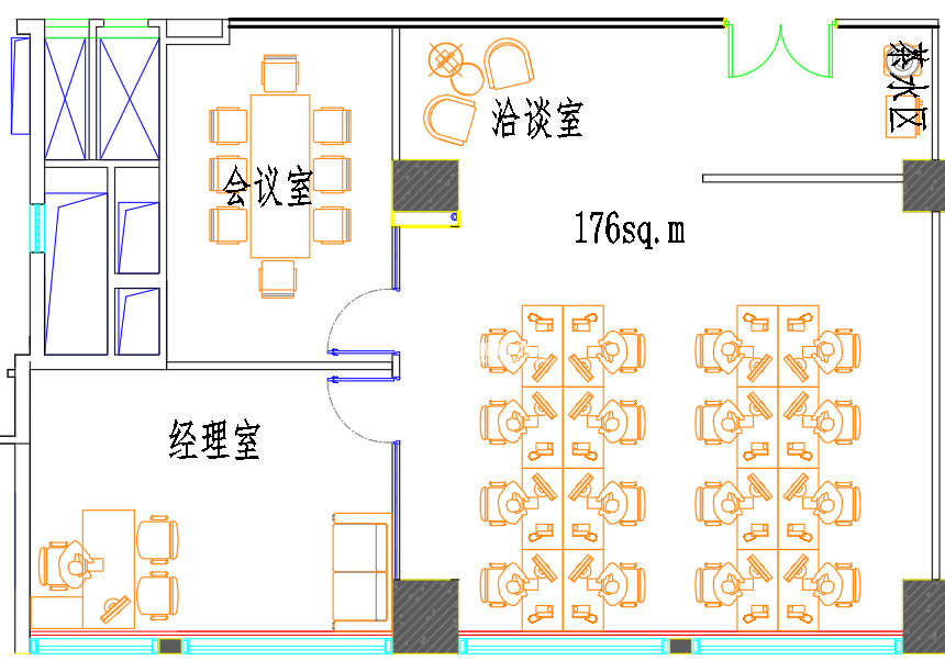 真如高尚领域176平米写字楼出租