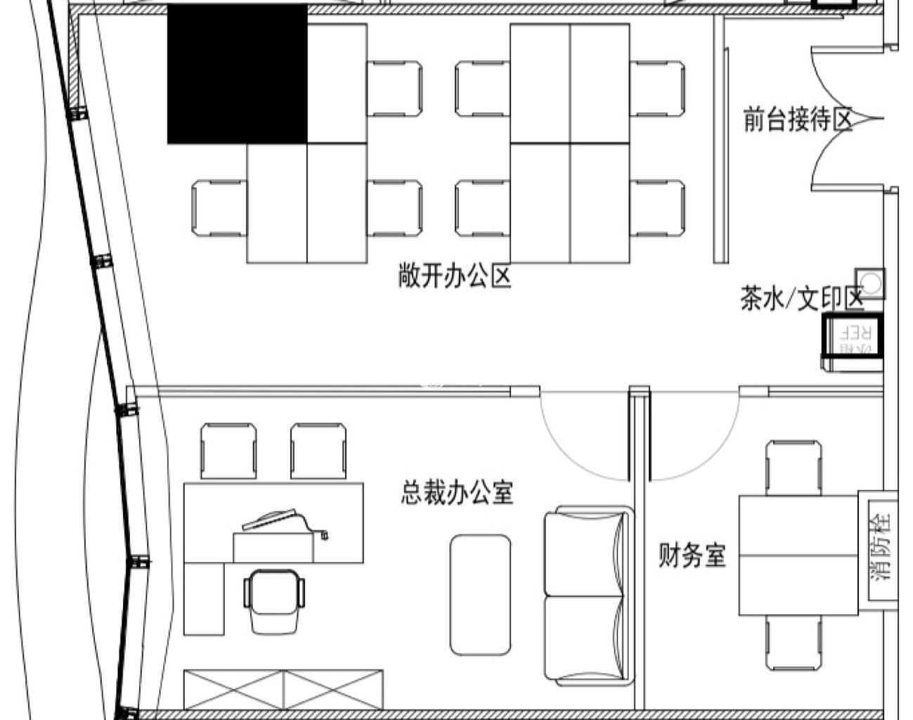 北外滩浦江国际金融广场118平米写字楼出租