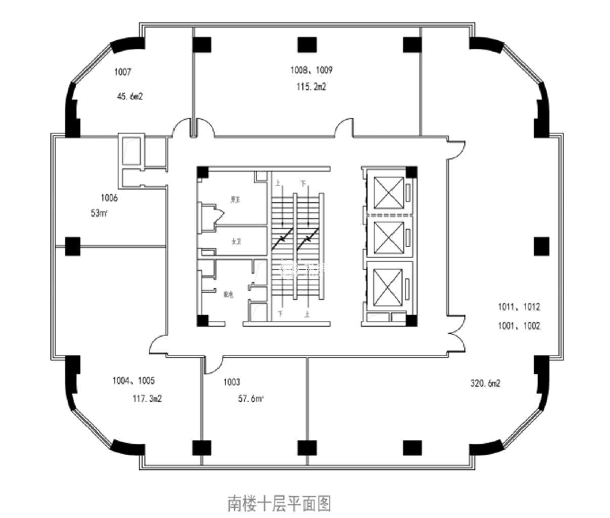 万体馆航天大厦124平米写字楼出租
