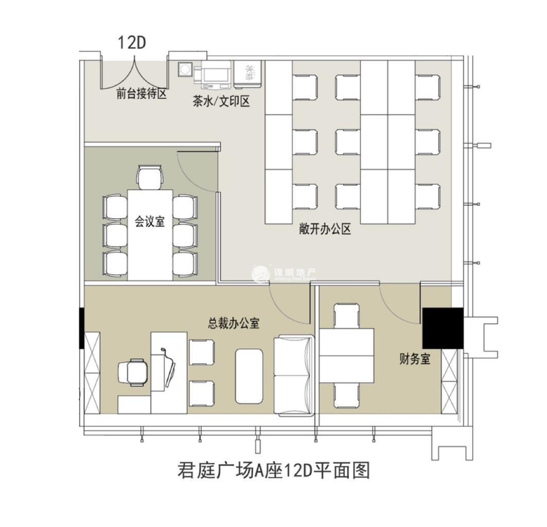 五角场君庭广场149平米写字楼出租