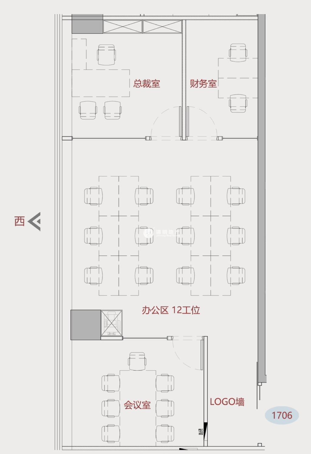 曹杨汇融天地152平米写字楼出租