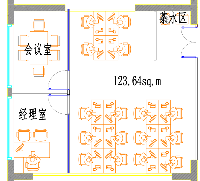 真如高尚领域124平米写字楼出租