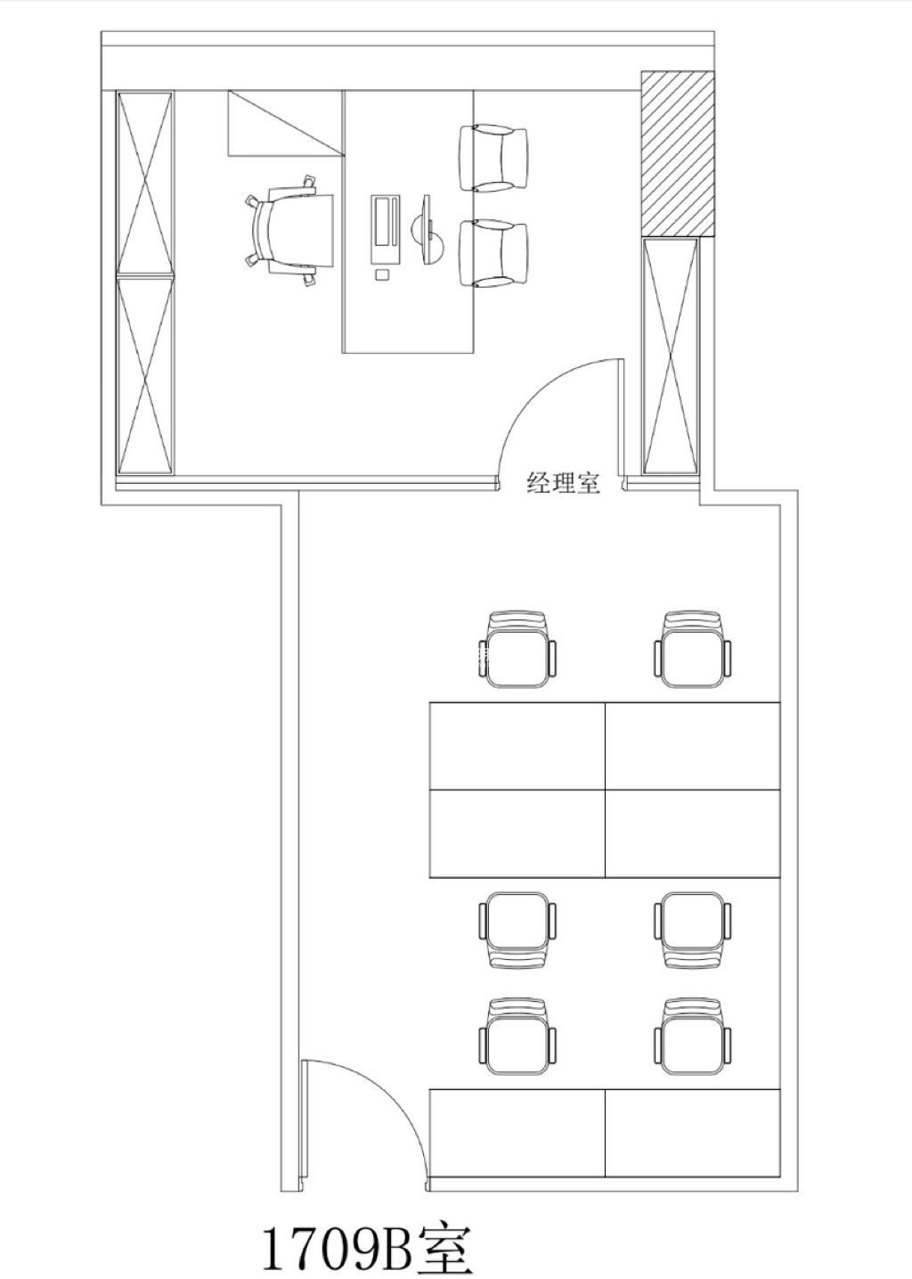 长寿路宝华大厦60平米写字楼出租