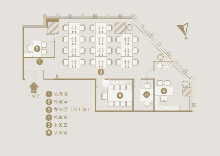 南京西路招商局广场158平米写字楼出租