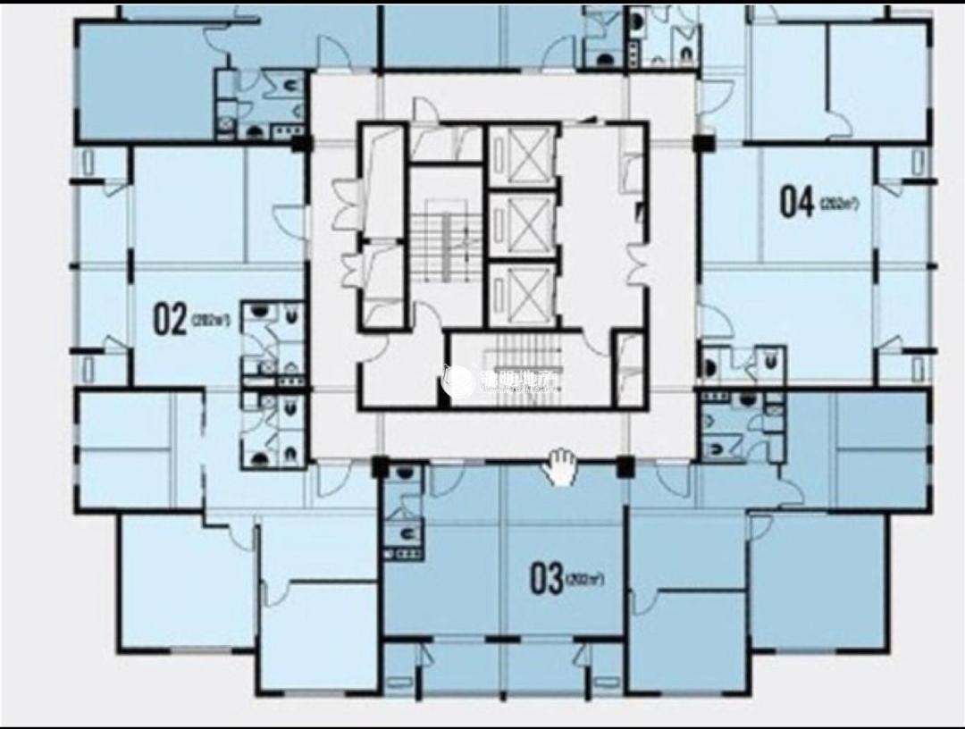 中山公园华宁国际广场120平米写字楼出租