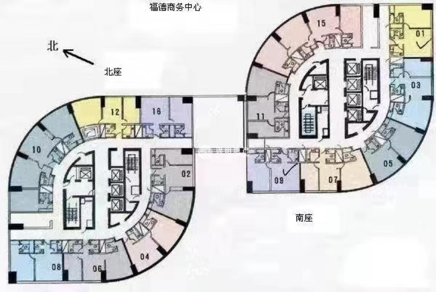 四川北路福德广场115平米写字楼出租
