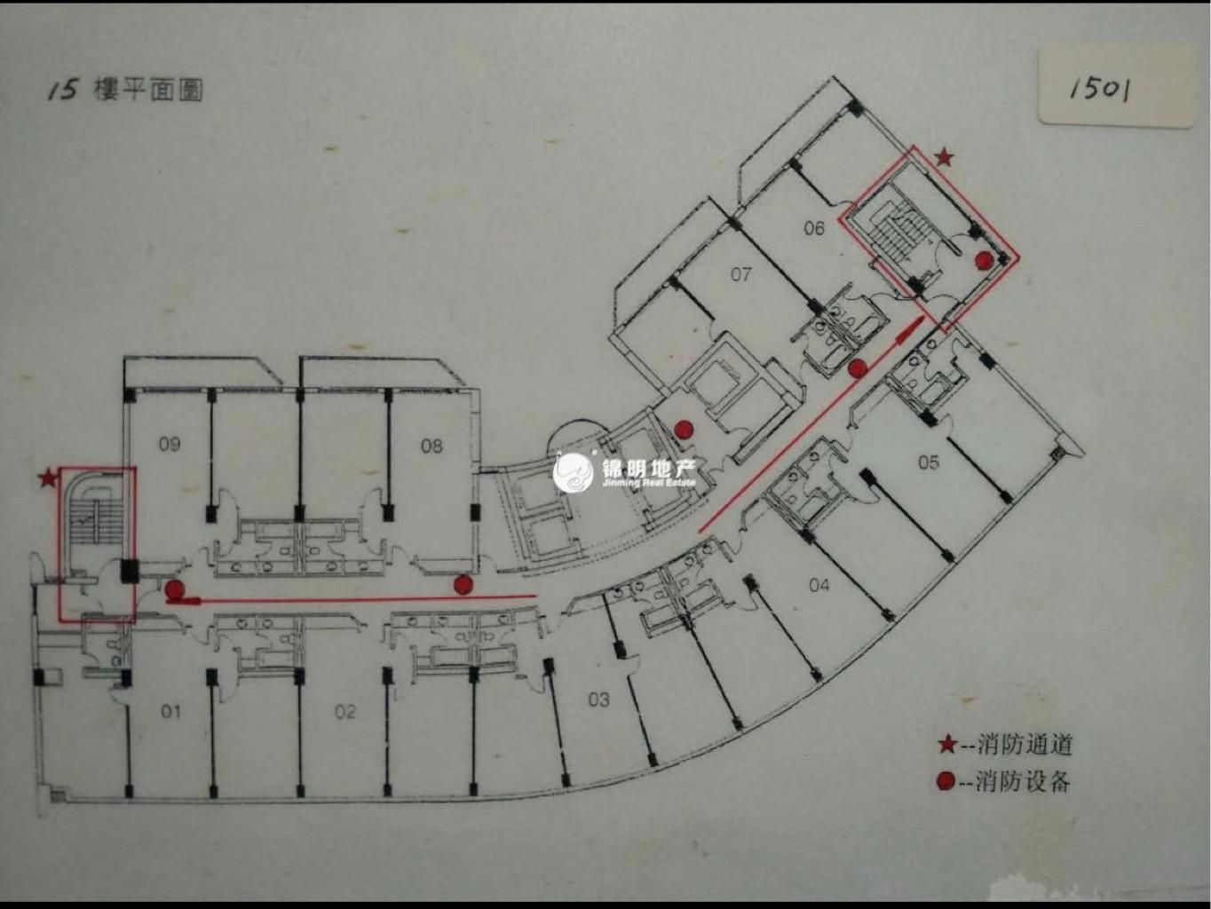 徐家汇汇银广场154平米写字楼出租