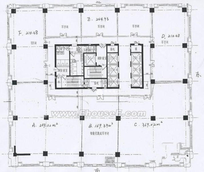 虹桥盛高国际大厦120平米写字楼出租