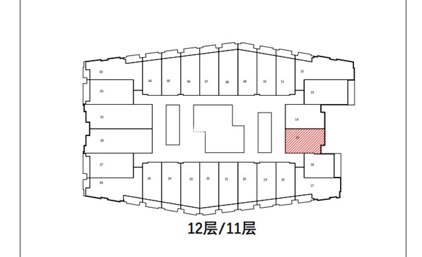 龙华绿地汇中心63平米写字楼出租