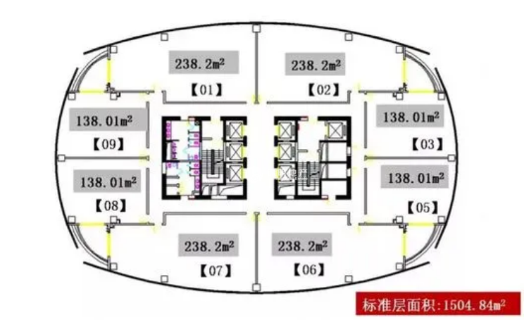 徐家汇汇京国际广场118平米写字楼出租