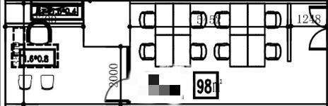 虹桥万都中心大厦98平米写字楼出租