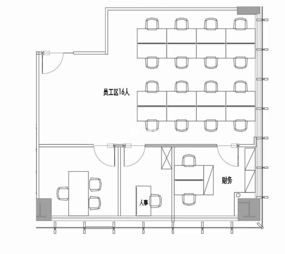 不夜城恒汇国际大厦178平米写字楼出租