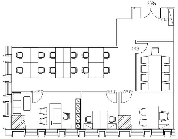 万体馆建工汇豪商务广场210平米写字楼出租