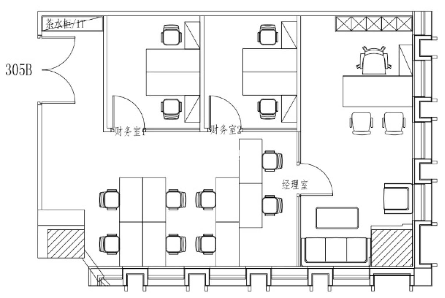 万体馆建工汇豪商务广场128平米写字楼出租