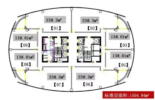 徐家汇融景解园60平米写字楼出租