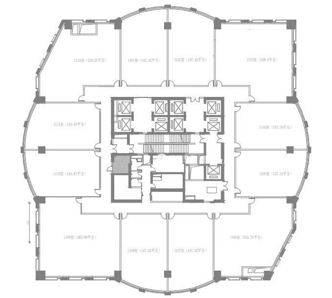 万体馆光启城132平米写字楼出租