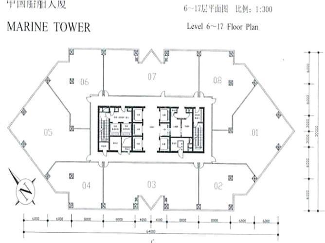 陆家嘴船舶大厦390平米写字楼出租