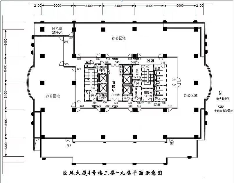 长征臣风大厦1817平米写字楼出租