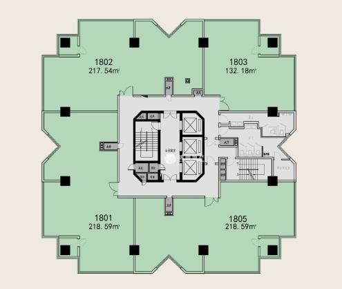 中山公园银统大厦132平米写字楼出租