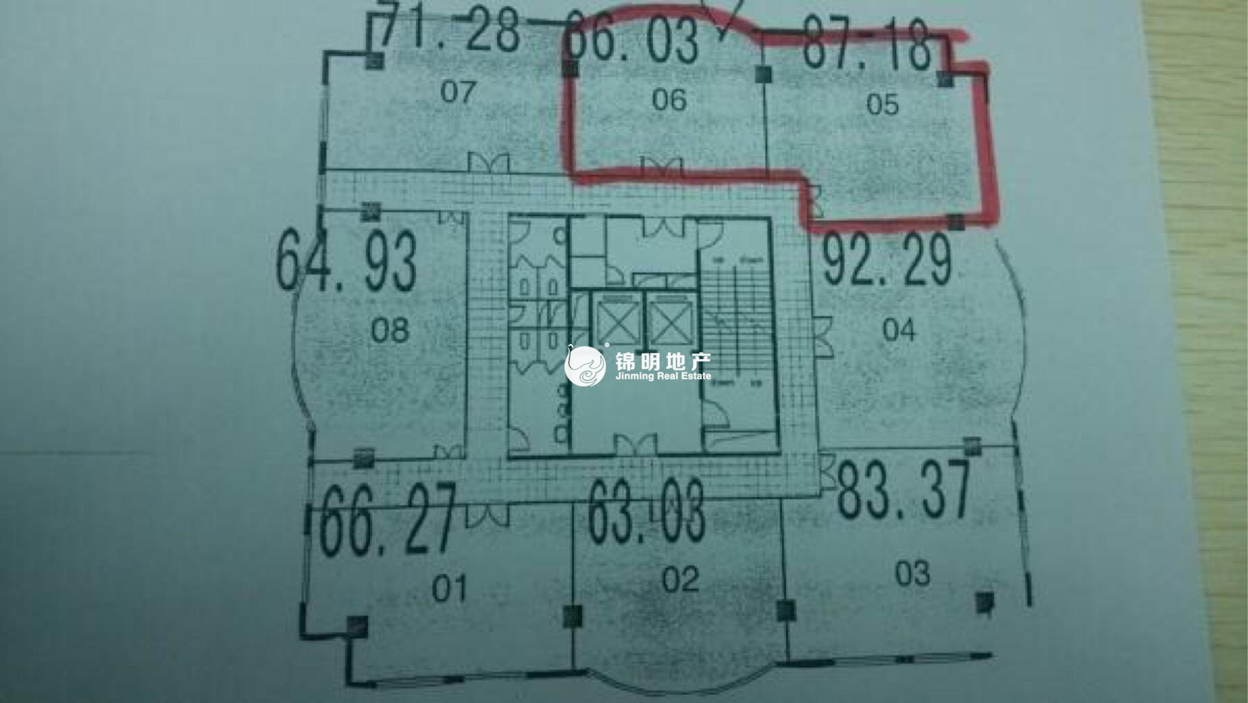 徐家汇博大商务楼66平米写字楼出租