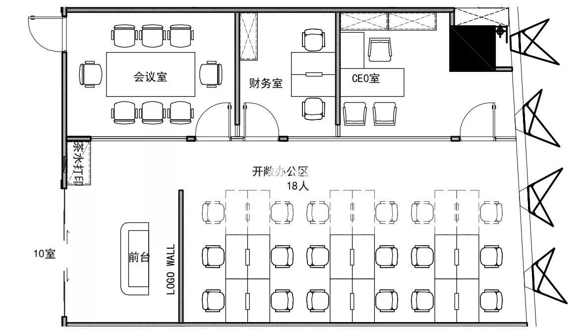 四川北路前海人寿金融大厦223平米写字楼出租