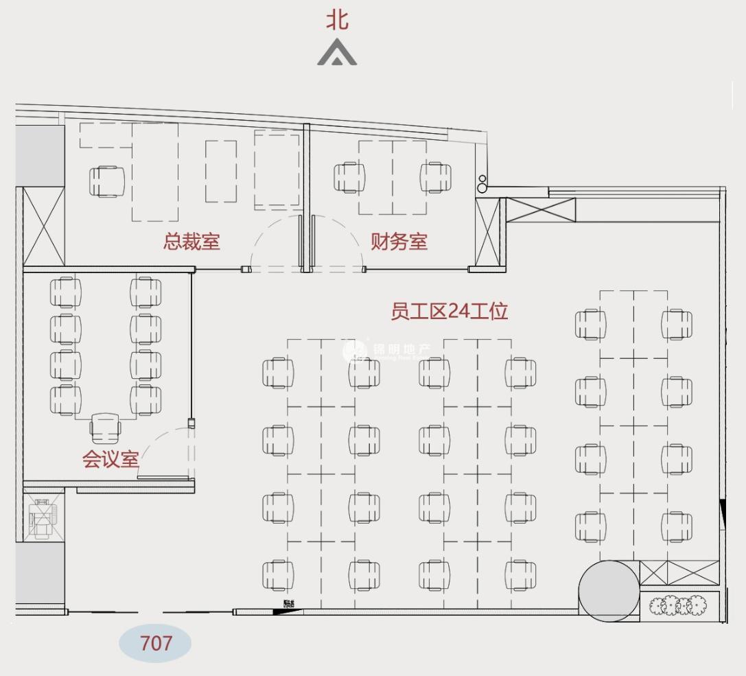 虹桥东银中心220平米写字楼出租