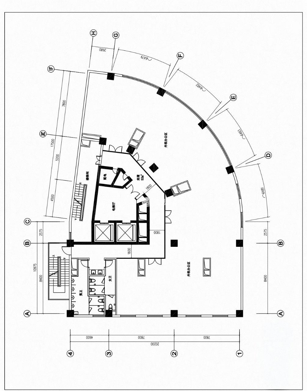 云仓88号617平米写字楼出租