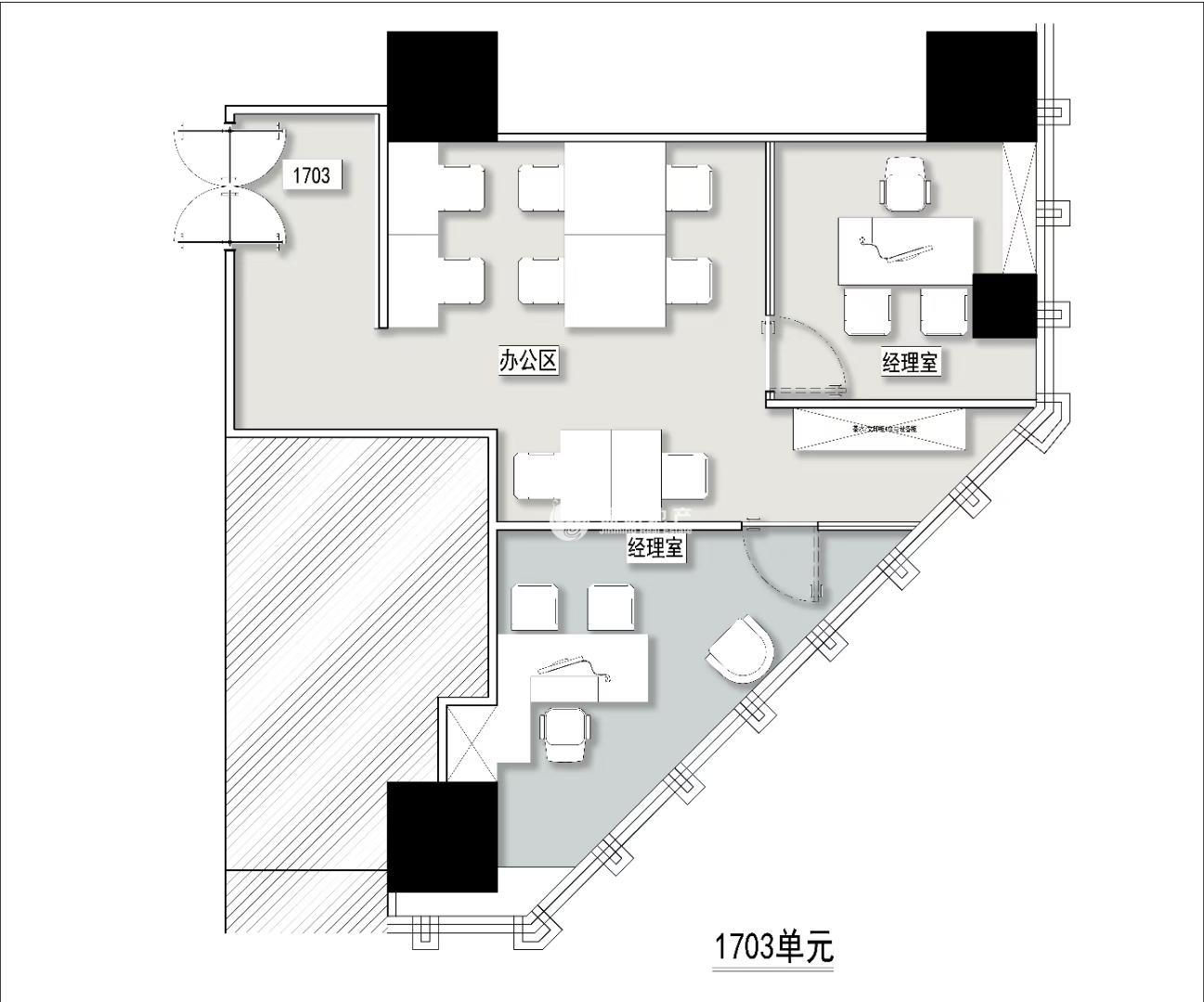 南京西路招商局广场119平米写字楼出租