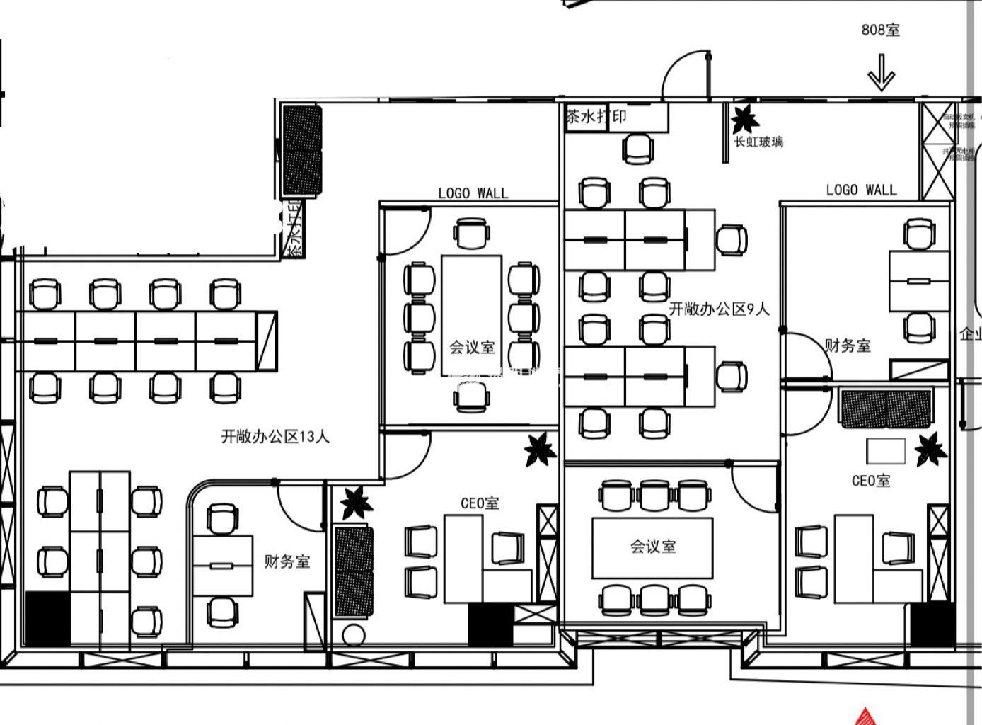 周家嘴路环创中心355平米写字楼出租