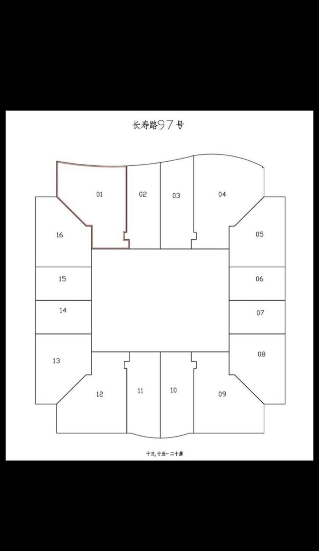 长寿路世纪商务大厦85平米写字楼出租