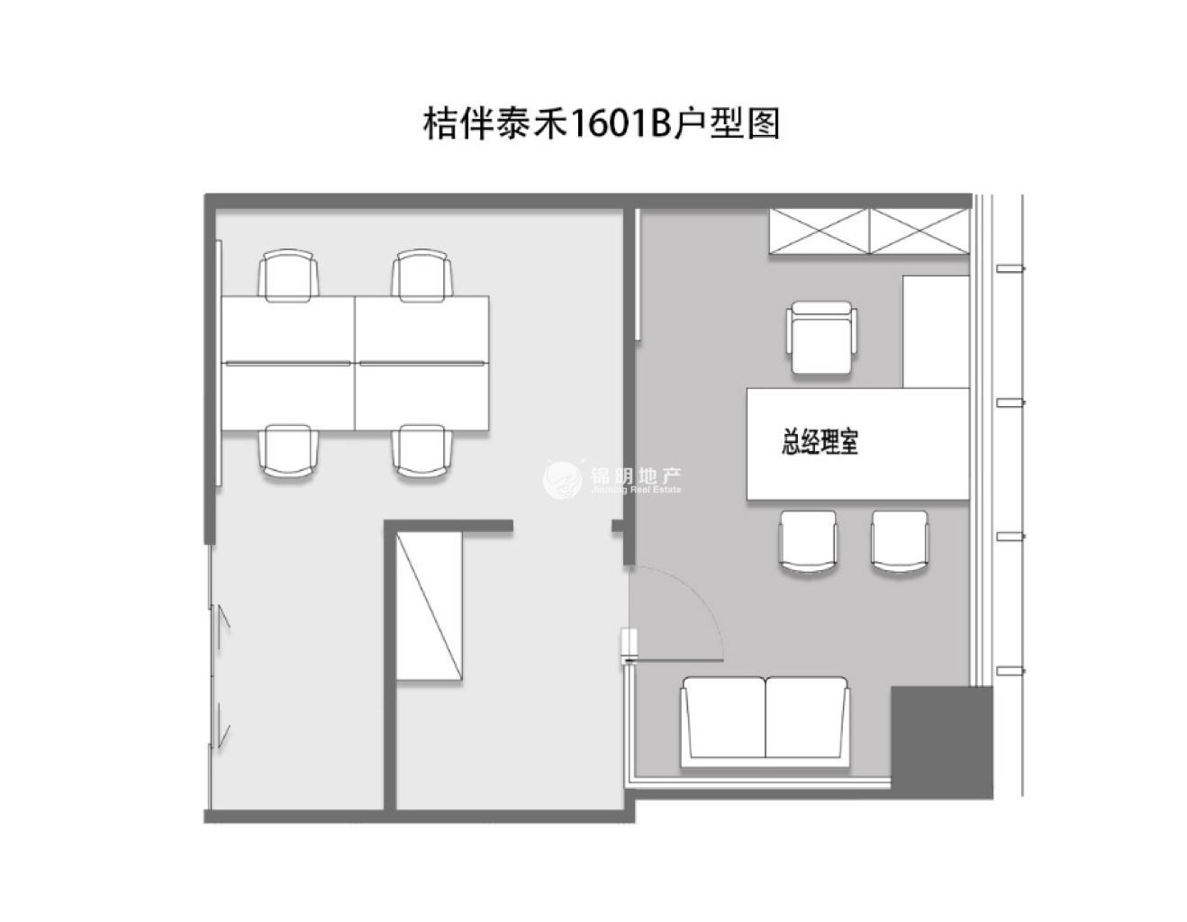 不夜城泰禾大厦80平米写字楼出租