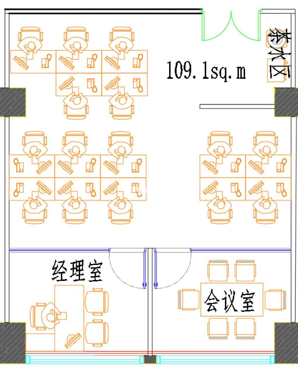 真如高尚领域109平米写字楼出租